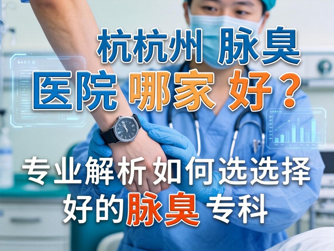 杭州腋臭医院哪家好？专业解析如何选择好的腋臭专科