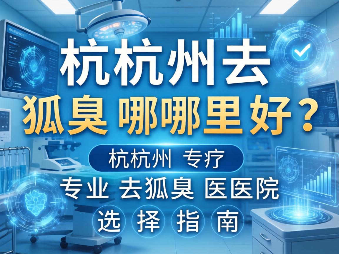 杭州去狐臭哪里好？杭州专业去狐臭医院选择指南
