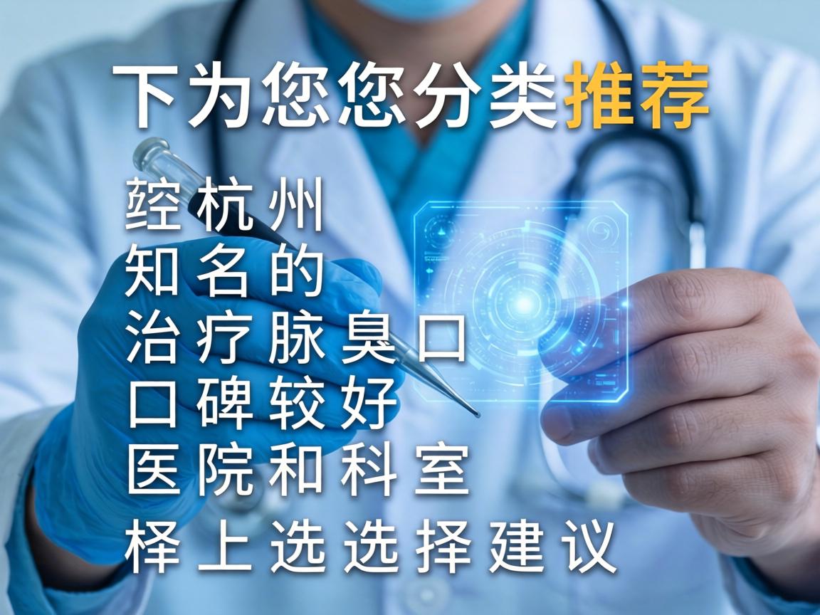 以下为您分类推荐杭州知名的、治疗腋臭口碑较好的医院和科室,并附上选择建议 以下为您分类推荐杭州知名的、治疗腋臭口碑较好的医院和科室,并附上选择建议