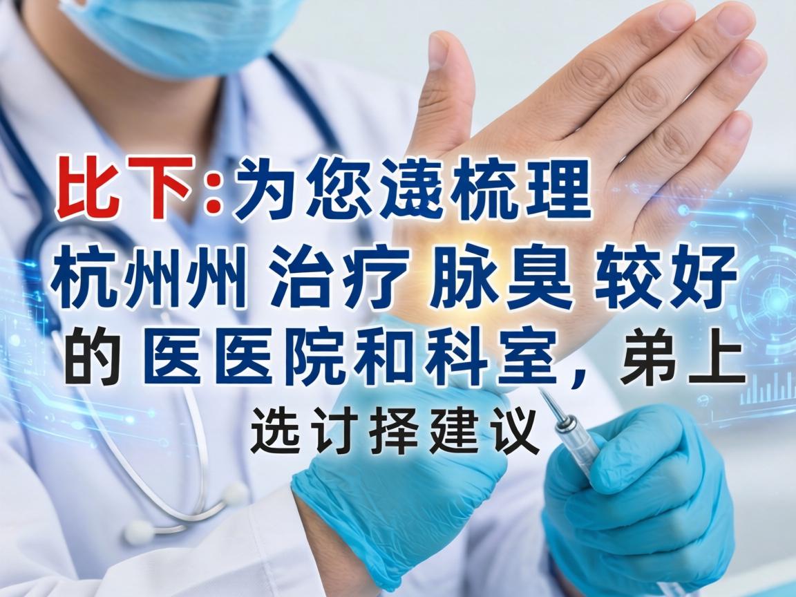 以下为您梳理杭州治疗腋臭较好的医院和科室,并附上选择建议 以下为您梳理杭州治疗腋臭较好的医院和科室,并附上选择建议