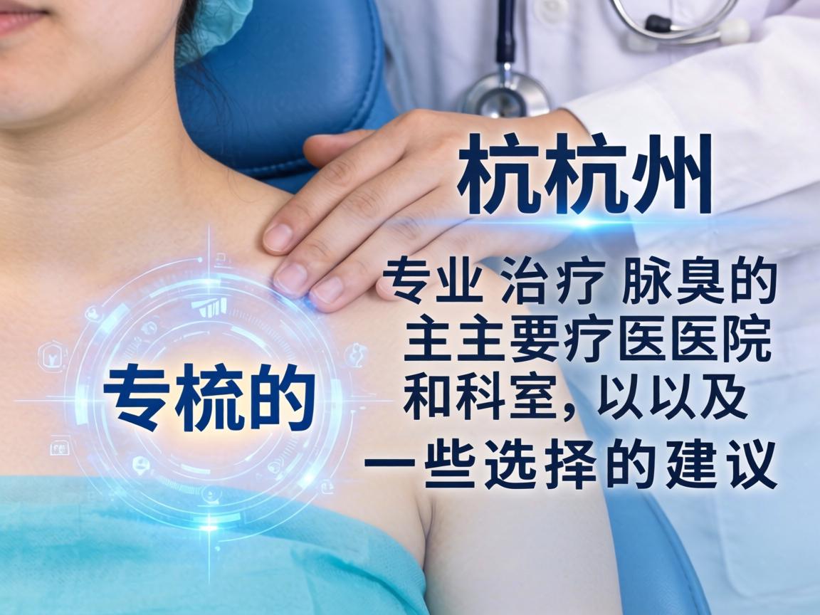 以下为您梳理杭州专业治疗腋臭的主要医院和科室，以及一些选择的建议