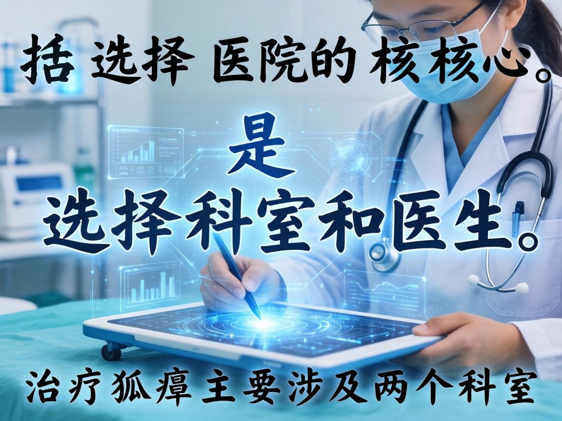 选择医院的核心是选择科室和医生。治疗狐臭主要涉及两个科室