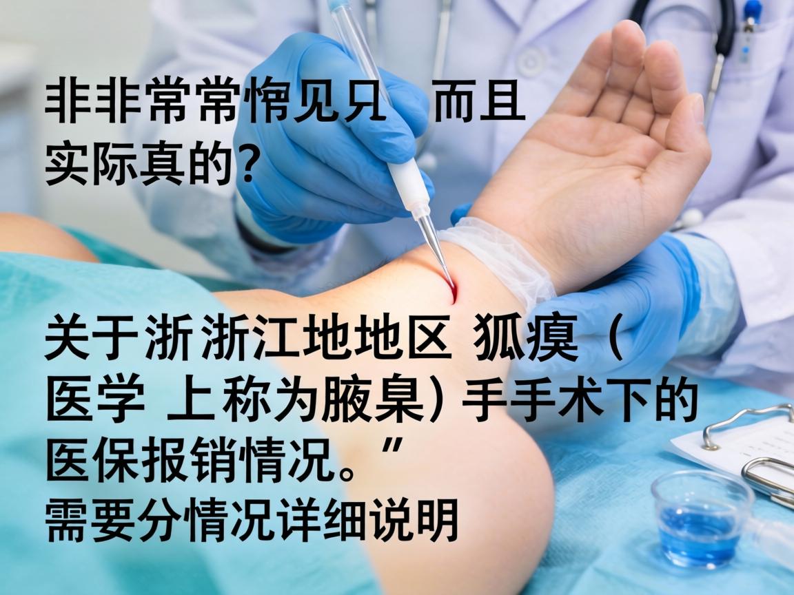 这是一个非常常见且实际的问题。关于浙江地区狐臭（医学上称为腋臭）手术的医保报销情况，需要分情况详细说明