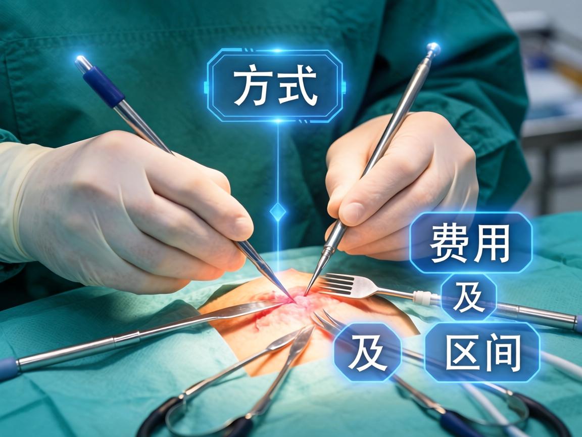 一、主要手术方式及费用区间 一、主要手术方式及费用区间