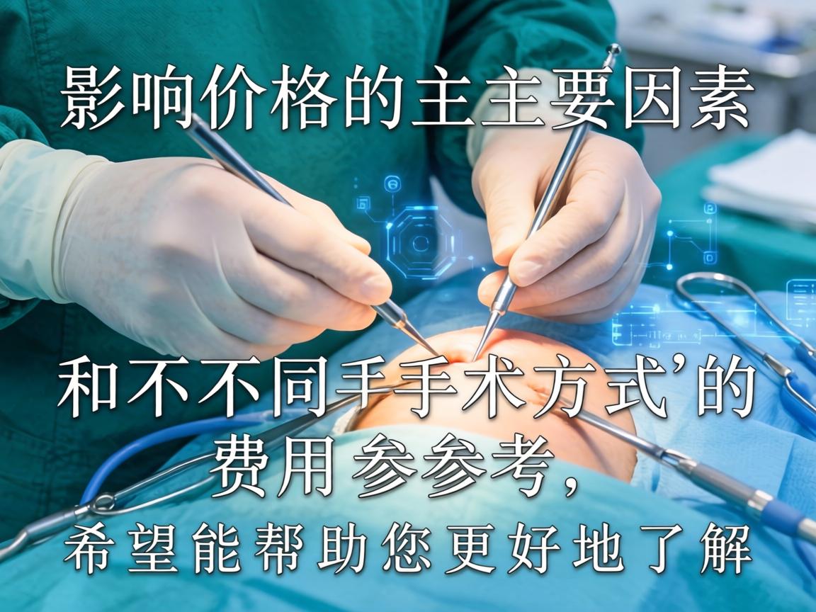 以下是影响价格的主要因素和不同手术方式的费用参考，希望能帮助您更好地了解