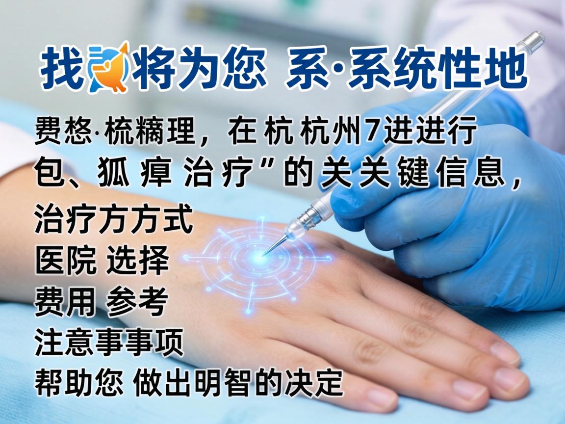 我将为您系统性地梳理在杭州进行狐臭治疗的关键信息，包括治疗方式、医院选择、费用参考和注意事项，帮助您做出明智的决定