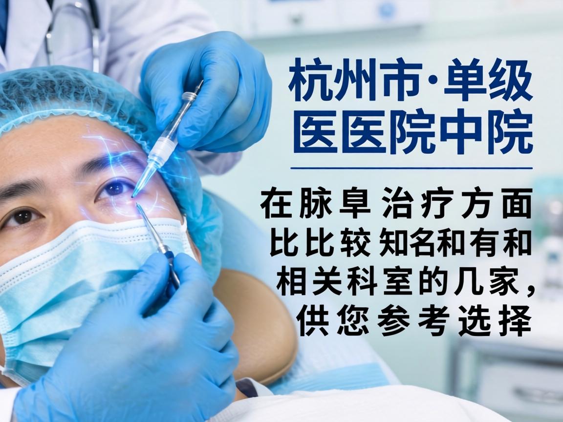 以下是杭州市级医院中，在腋臭治疗方面比较知名和有相关科室的几家，供您参考选择