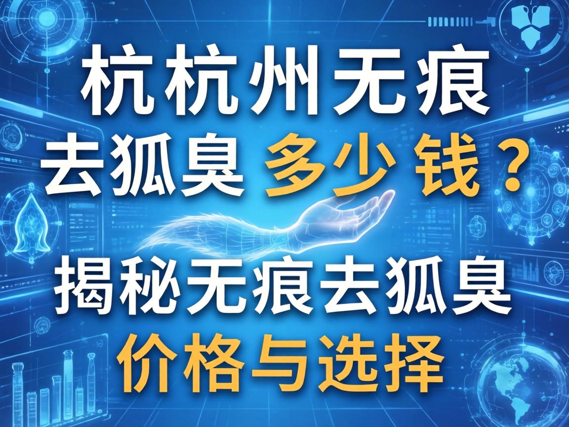 杭州无痕去狐臭多少钱?揭秘无痕去狐臭价格与选择 杭州无痕去狐臭多少钱?揭秘无痕去狐臭价格与选择