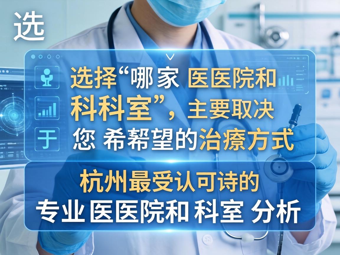 选择哪家医院和科室，主要取决于您希望的治疗方式。以下是杭州最受认可的专业医院和科室分析