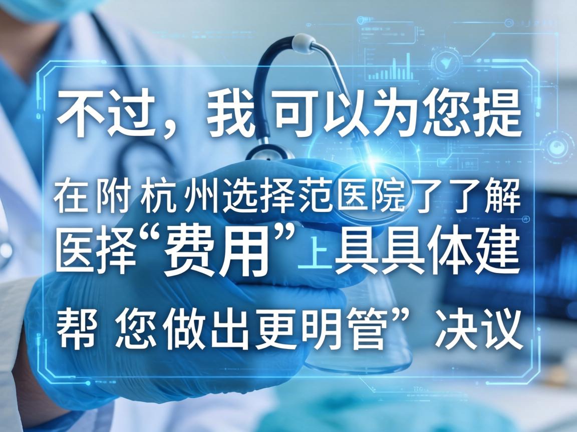 不过,我可以为您提供一个大致的费用范围和构成,并附上在杭州选择医院和了解费用的具体建议,帮助您做出更明智的决策 不过,我可以为您提供一个大致的费用范围和构成,并附上在杭州选择医院和了解费用的具体建议,帮助您做出更明智的决策