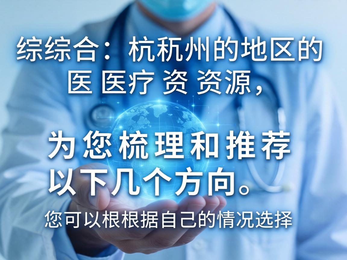 综合杭州地区的医疗资源，为您梳理和推荐以下几个方向，您可以根据自己的情况选择