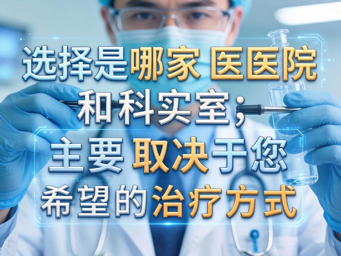 选择哪家医院和科室，主要取决于您希望的治疗方式