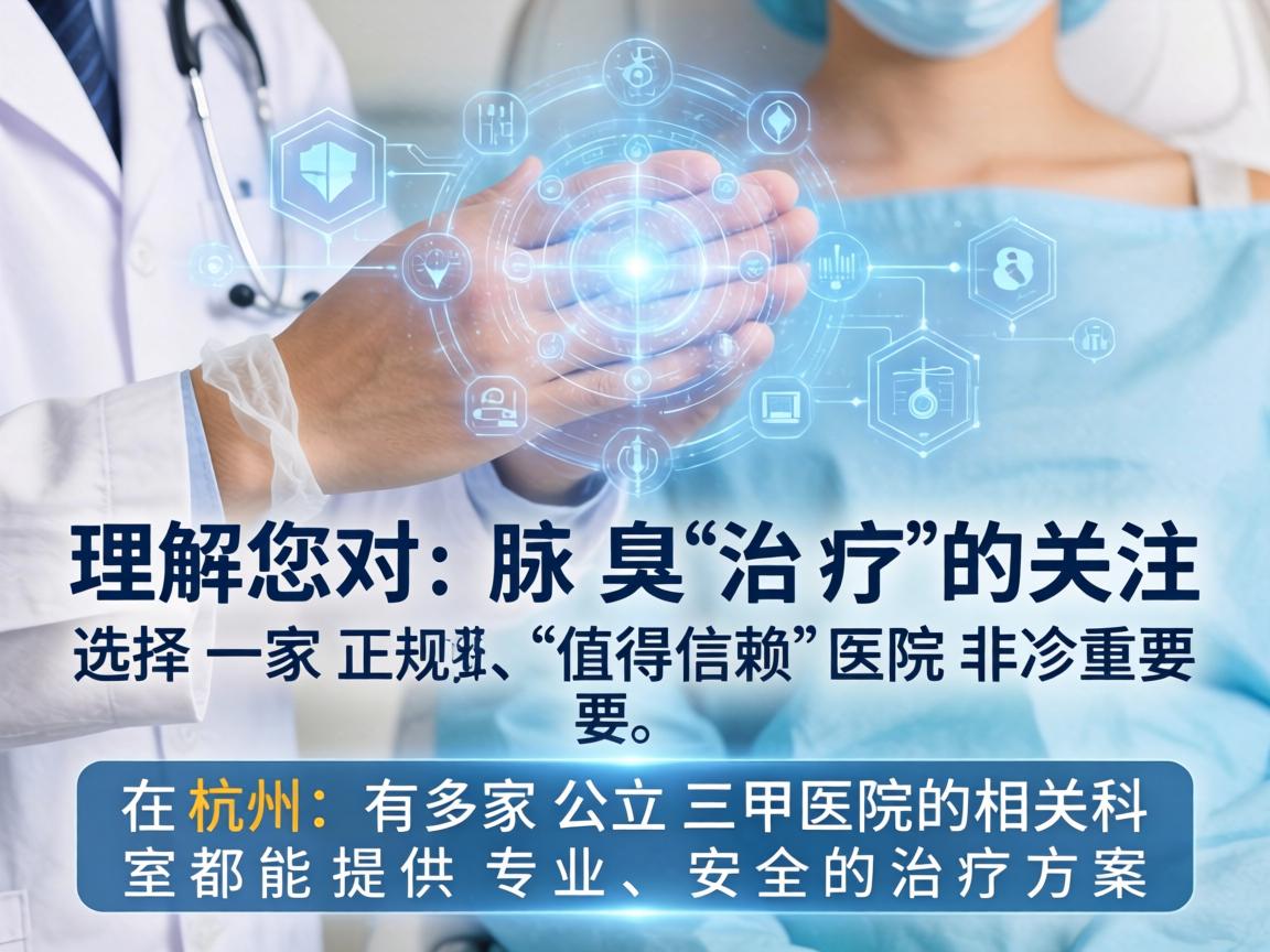 理解您对腋臭治疗的关注，选择一家正规、值得信赖的医院非常重要。在杭州，有多家公立三甲医院的相关科室都能提供专业、安全的治疗方案