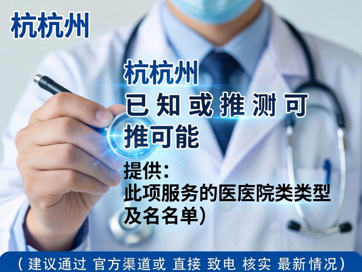 以下是杭州已知或推测可能提供此项服务的医院类型及名单（建议通过官方渠道或直接致电核实最新情况）