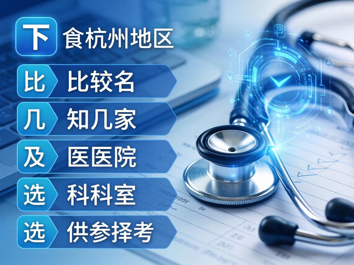 以下是杭州地区比较知名的几家医院及科室选择,供参考 以下是杭州地区比较知名的几家医院及科室选择,供参考