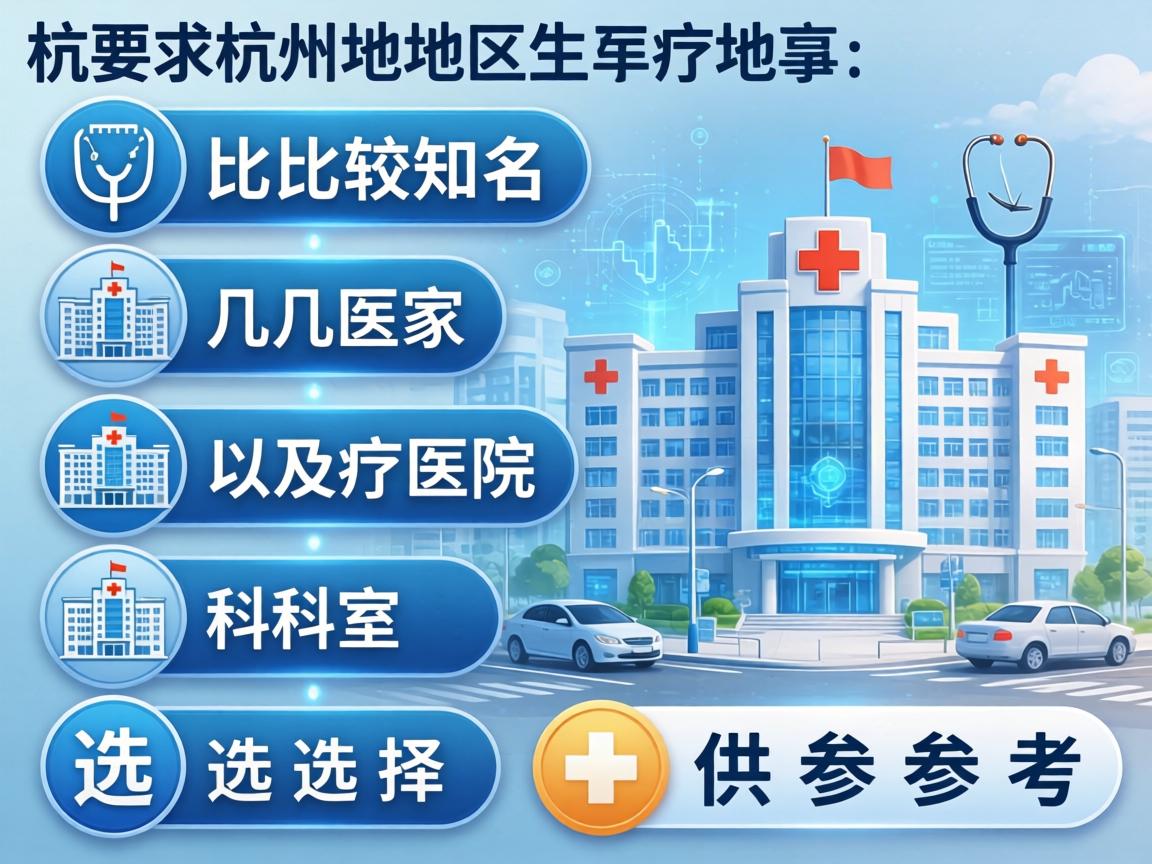 以下是杭州地区比较知名的几家医院及科室选择,供参考 以下是杭州地区比较知名的几家医院及科室选择,供参考