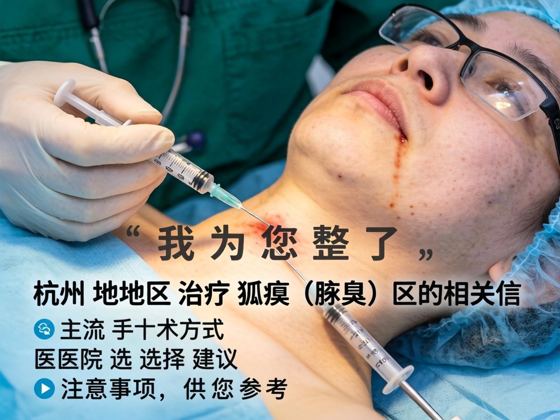 针对您提到的杭州手术狐臭，我为您整理了杭州地区治疗狐臭（腋臭）的相关信息，包括主流手术方式、医院选择建议以及注意事项，供您参考