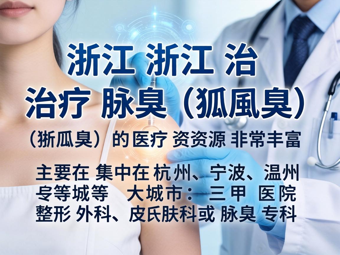 在浙江，治疗腋臭（狐臭）的医疗资源非常丰富，主要集中在杭州、宁波、温州等大城市的三甲医院整形外科、皮肤科或腋臭专科