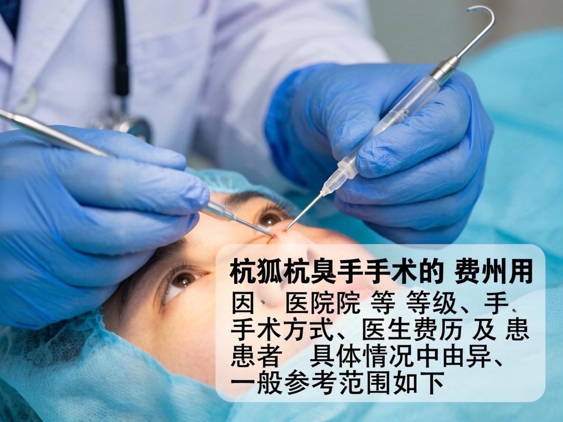 在杭州进行狐臭手术的费用因医院等级、手术方式、医生资历及患者具体情况而异，一般参考范围如下