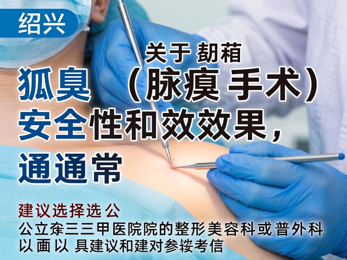 在绍兴,关于狐臭手术(腋臭手术)的安全性和效果,通常建议选择公立三甲医院的整形美容科或普外科。以下是具体的建议和参考信息 在绍兴,关于狐臭手术(腋臭手术)的安全性和效果,通常建议选择公立三甲医院的整形美容科或普外科。以下是具体的建议和参考信息