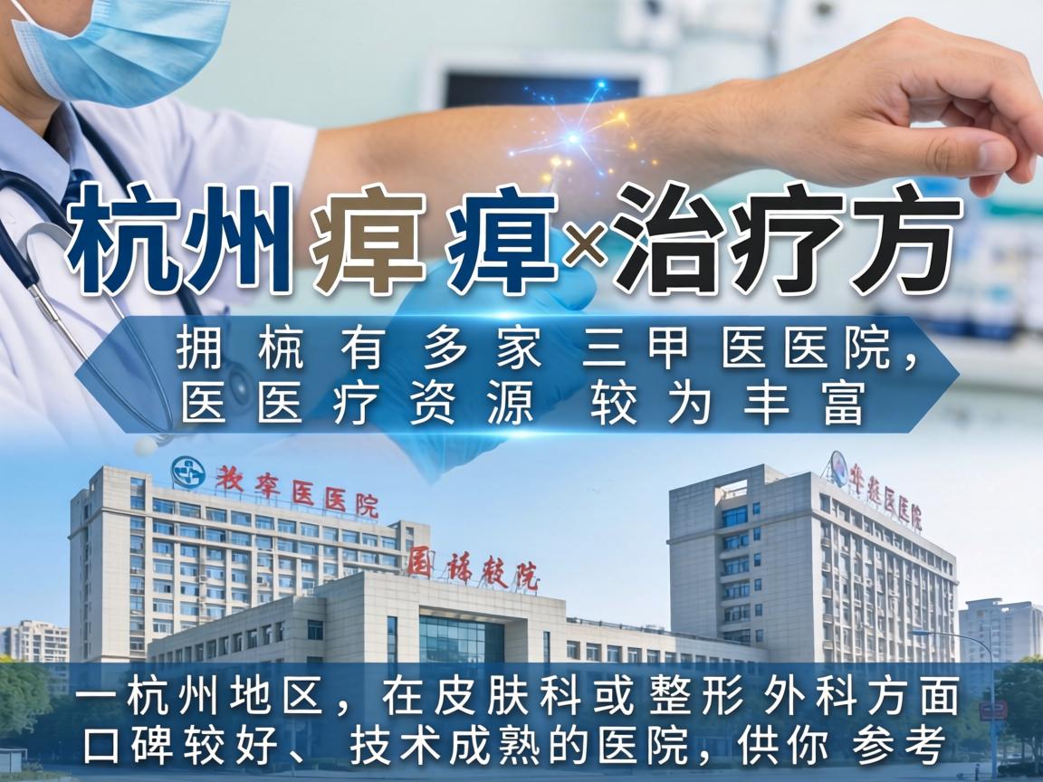 杭州在腋臭治疗方面拥有多家三甲医院，医疗资源较为丰富。以下是一些杭州地区在皮肤科或整形外科方面口碑较好、技术成熟的医院，供你参考