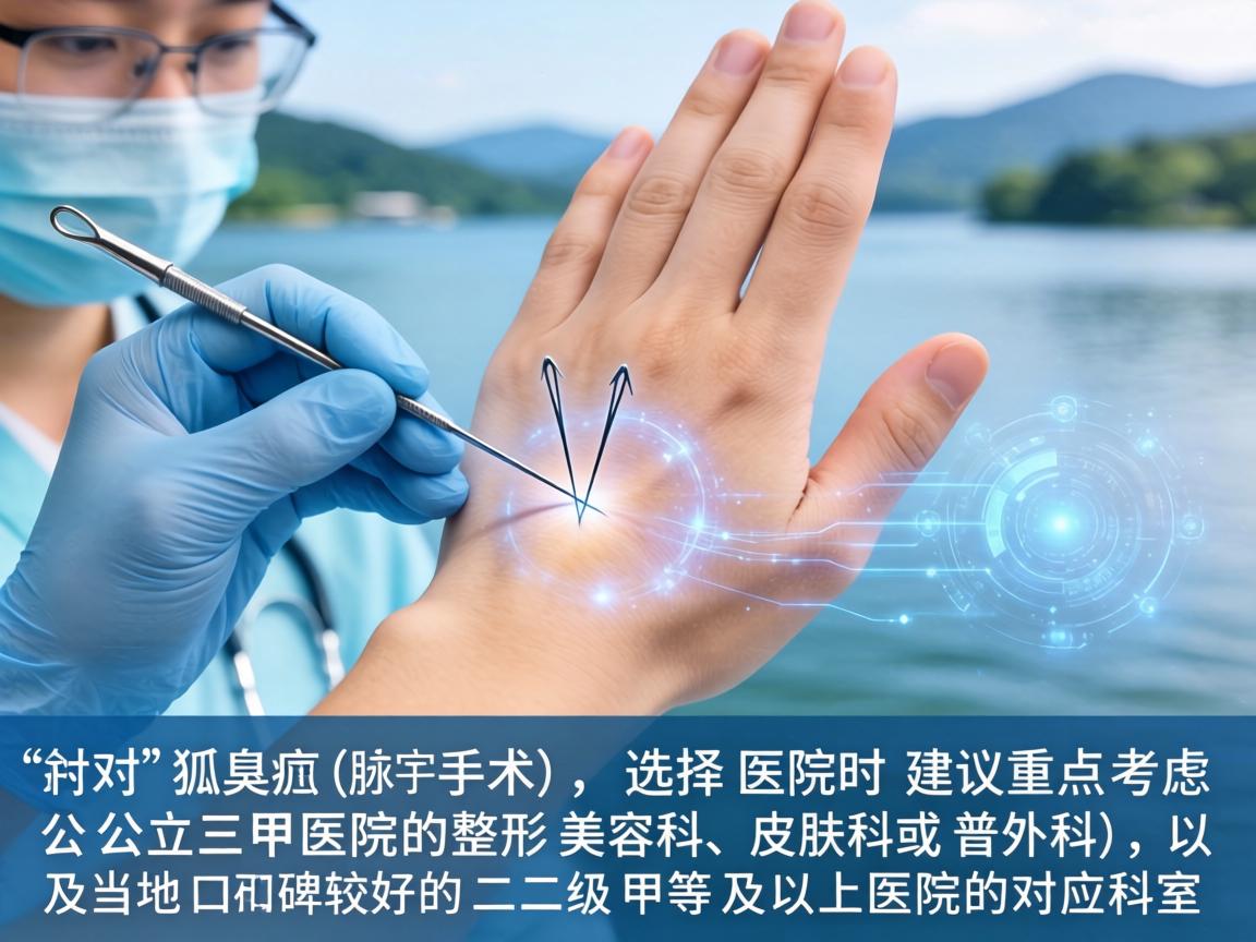 在湖州,针对狐臭(腋臭)手术,选择医院时建议重点考虑公立三甲医院的整形美容科、皮肤科或普外科,以及当地口碑较好的二级甲等及以上医院的对应科室 在湖州,针对狐臭(腋臭)手术,选择医院时建议重点考虑公立三甲医院的整形美容科、皮肤科或普外科,以及当地口碑较好的二级甲等及以上医院的对应科室