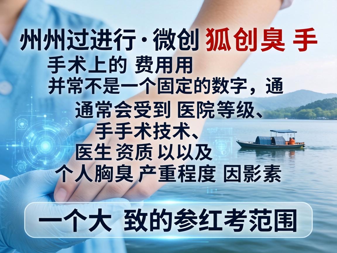 在湖州进行微创狐臭手术的费用并不是一个固定的数字，通常会受到医院等级、手术技术、医生资质以及个人腋臭严重程度等因素影响。以下是一个大致的参考范围