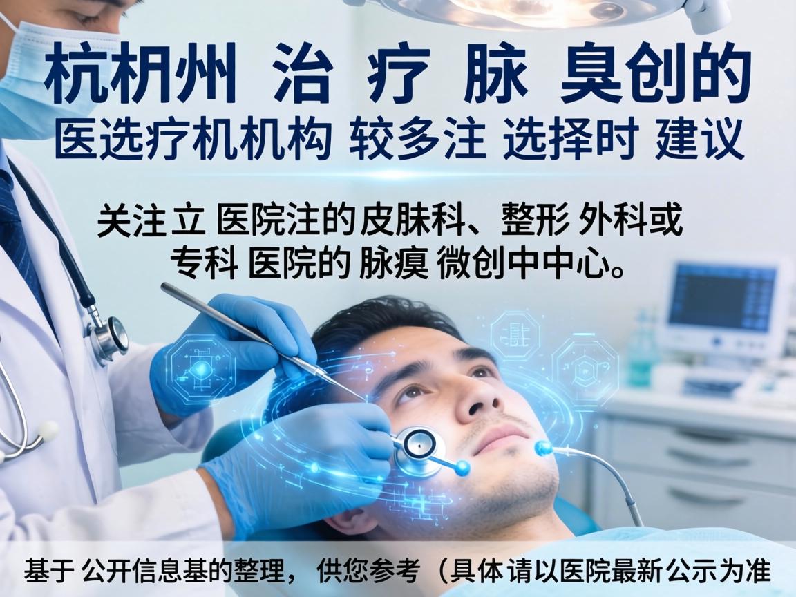 杭州治疗腋臭的医疗机构较多，选择时建议关注公立医院的皮肤科、整形外科或专科医院的腋臭微创中心。以下是基于公开信息的整理，供您参考（具体请以医院最新公示为准）