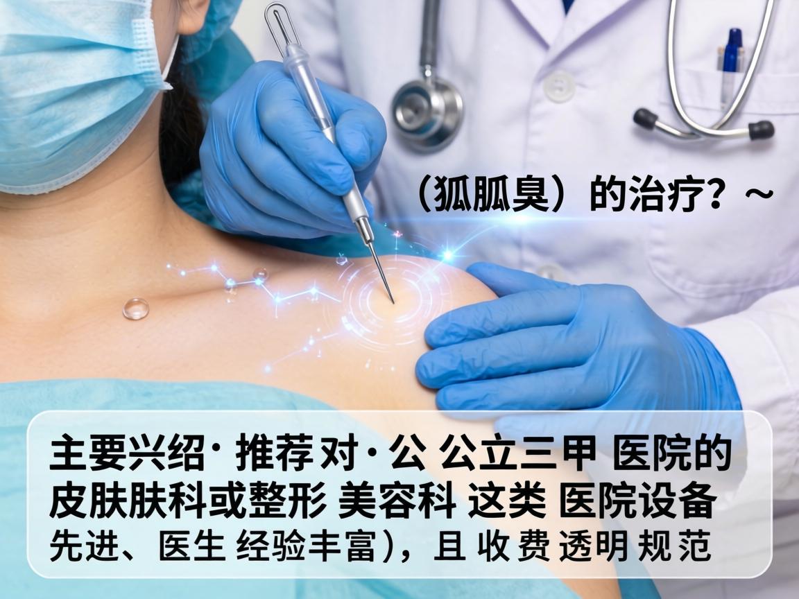 在绍兴，针对腋臭（狐臭）的治疗，主要推荐公立三甲医院的皮肤科或整形美容科。这类医院设备先进、医生经验丰富，且收费透明规范