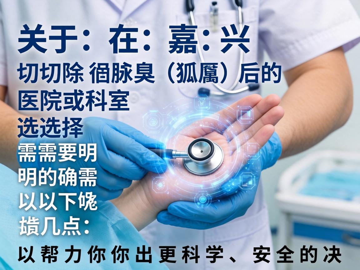 关于在嘉兴切除腋臭（狐臭）的医院或科室选择，需要明确以下几点，以帮助你做出更科学、安全的决策