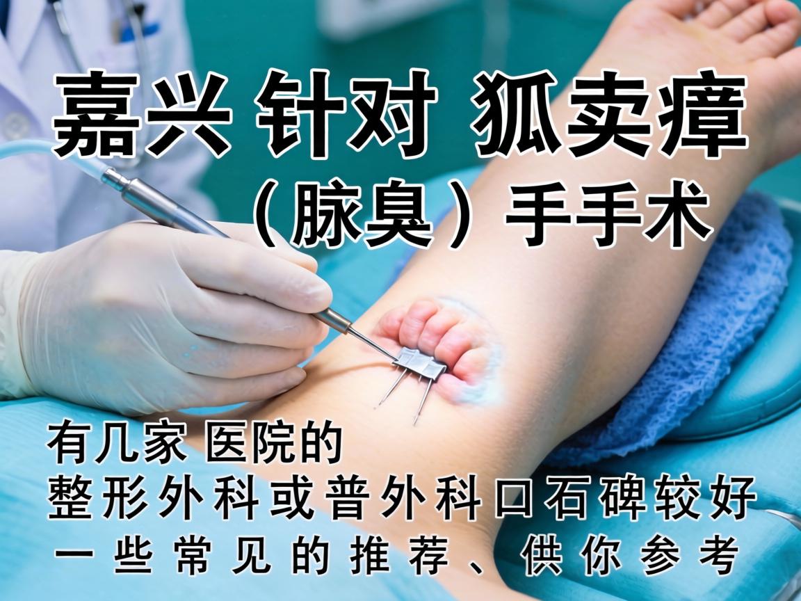 在嘉兴，针对狐臭（腋臭）手术，有几家医院的整形外科或普外科口碑较好。以下是一些常见的推荐，供你参考