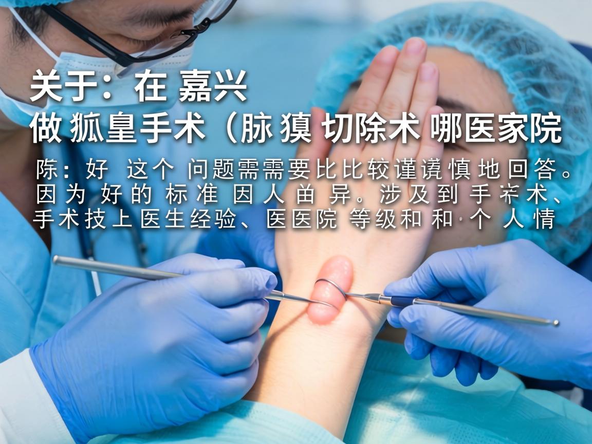 关于在嘉兴做狐臭手术(腋臭切除术)哪家医院好,这个问题需要比较谨慎地回答,因为好的标准因人而异,涉及到手术技术、医生经验、医院等级和个人情况 关于在嘉兴做狐臭手术(腋臭切除术)哪家医院好,这个问题需要比较谨慎地回答,因为好的标准因人而异,涉及到手术技术、医生经验、医院等级和个人情况