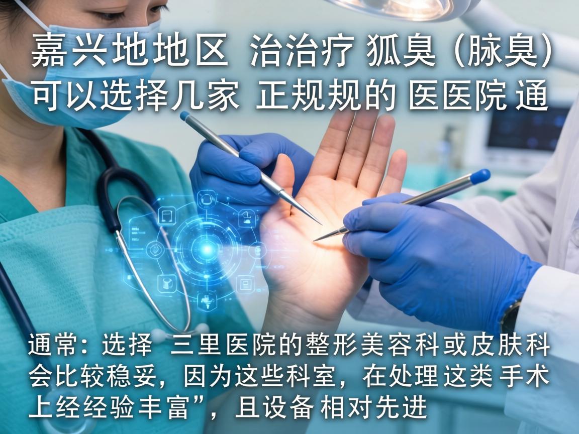 在嘉兴地区，治疗狐臭（腋臭）可以选择几家正规的医院。通常，选择三甲医院的整形美容科或皮肤科会比较稳妥，因为这些科室在处理这类手术上经验丰富，且设备相对先进