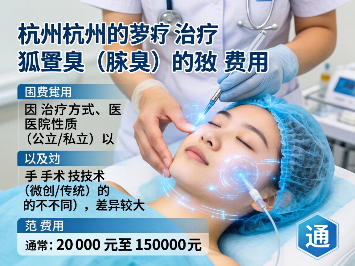 在杭州治疗狐臭(腋臭)的费用因治疗方式、医院性质(公立/私立)以及手术技术(微创/传统)的不同,差异较大。通常费用范围在2000元至15000元之间 在杭州治疗狐臭(腋臭)的费用因治疗方式、医院性质(公立/私立)以及手术技术(微创/传统)的不同,差异较大。通常费用范围在2000元至15000元之间