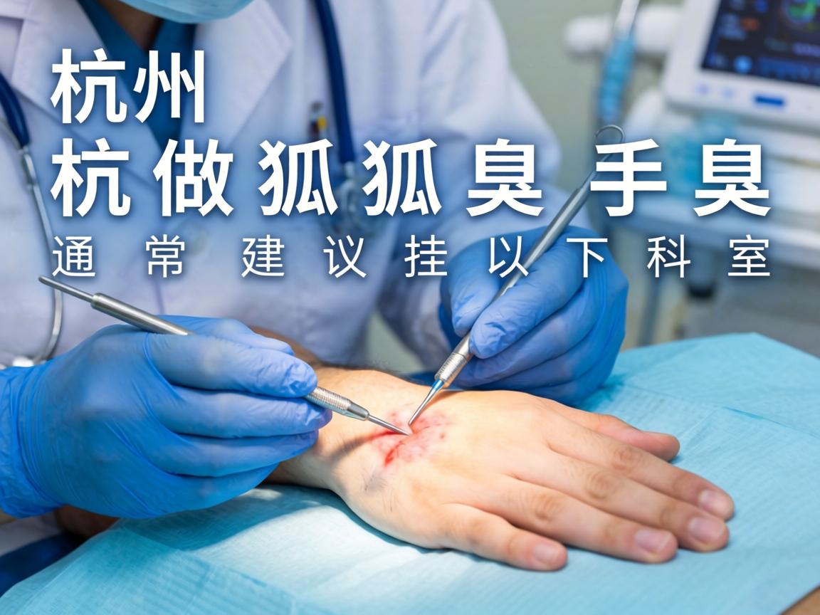 在杭州做狐臭手术,通常建议挂以下科室 在杭州做狐臭手术,通常建议挂以下科室
