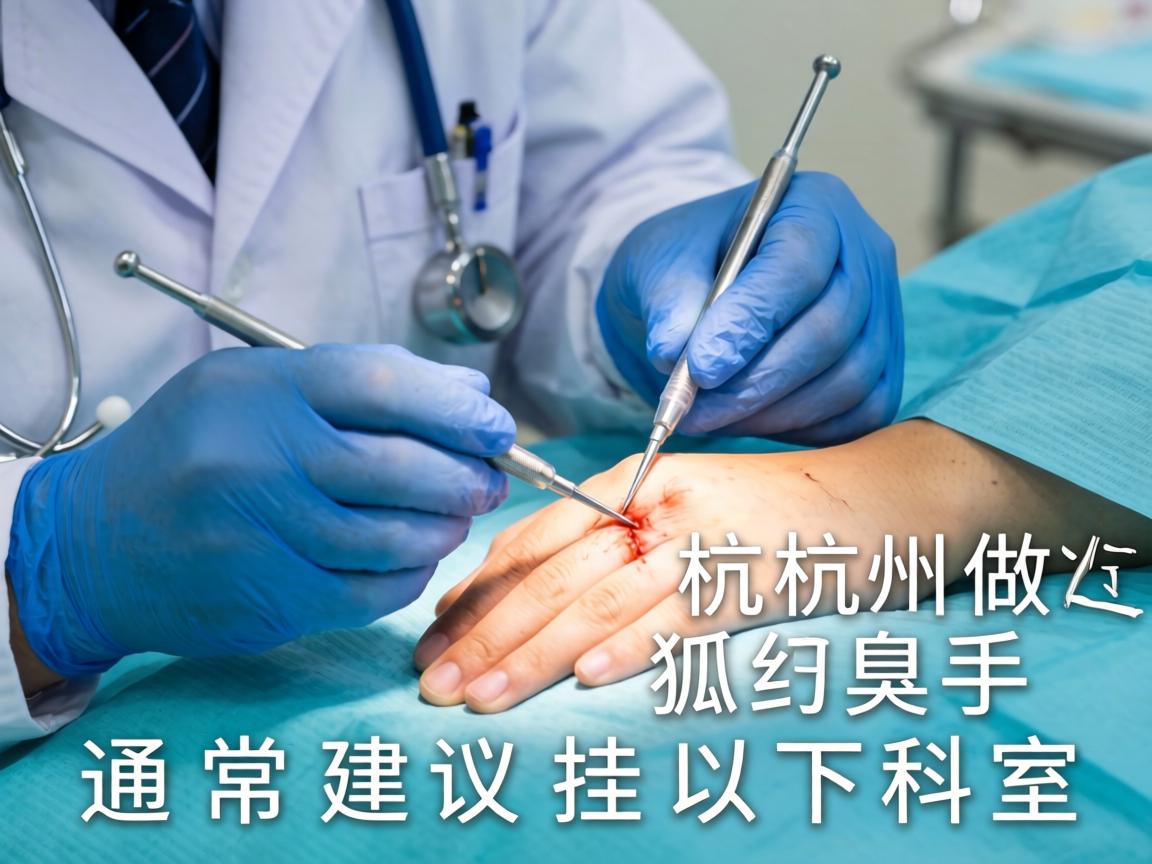 在杭州做狐臭手术,通常建议挂以下科室 在杭州做狐臭手术,通常建议挂以下科室