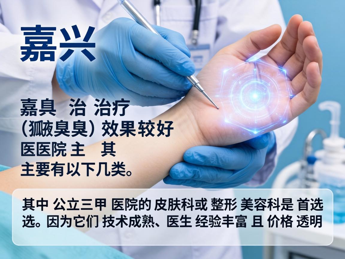 在嘉兴,治疗狐臭(腋臭)效果较好的医院主要有以下几类,其中公立三甲医院的皮肤科或整形美容科是首选,因为它们技术成熟、医生经验丰富且价格透明 在嘉兴,治疗狐臭(腋臭)效果较好的医院主要有以下几类,其中公立三甲医院的皮肤科或整形美容科是首选,因为它们技术成熟、医生经验丰富且价格透明