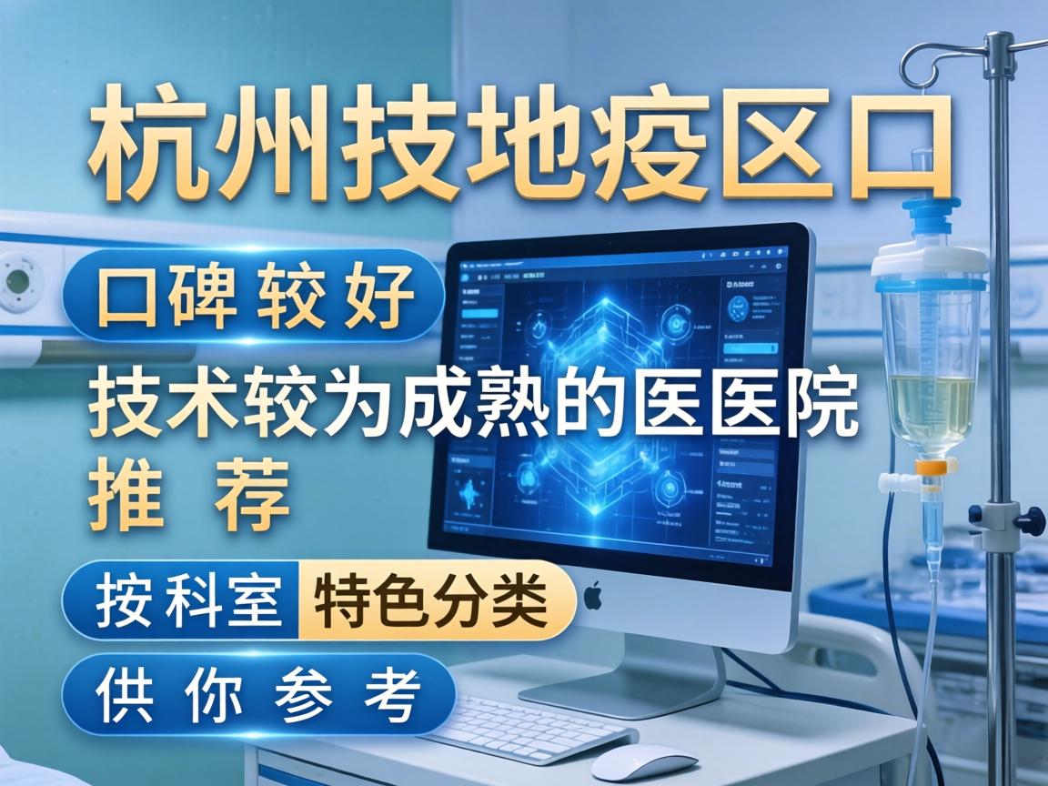 以下是在杭州地区口碑较好、技术较为成熟的医院推荐，按科室特色分类，供你参考
