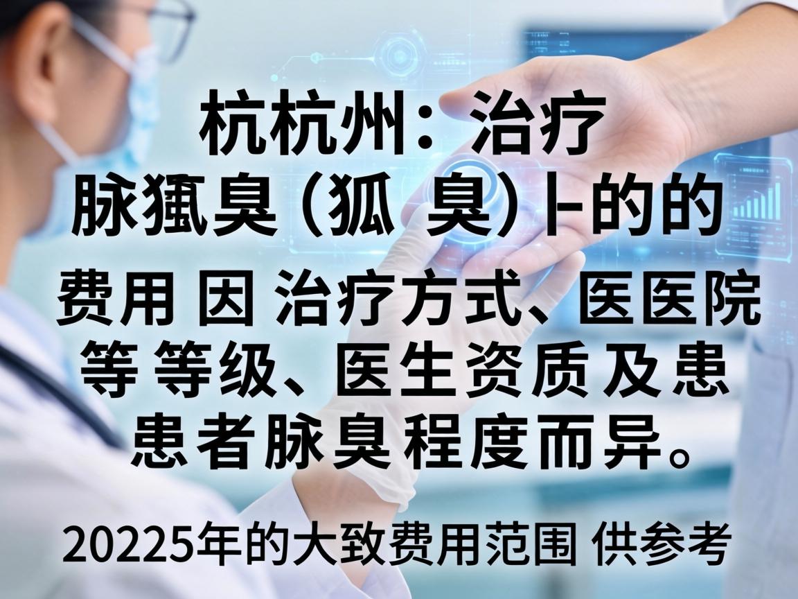 在杭州治疗腋臭（狐臭）的费用因治疗方式、医院等级、医生资质及患者腋臭程度而异。以下是2025年的大致费用范围供参考