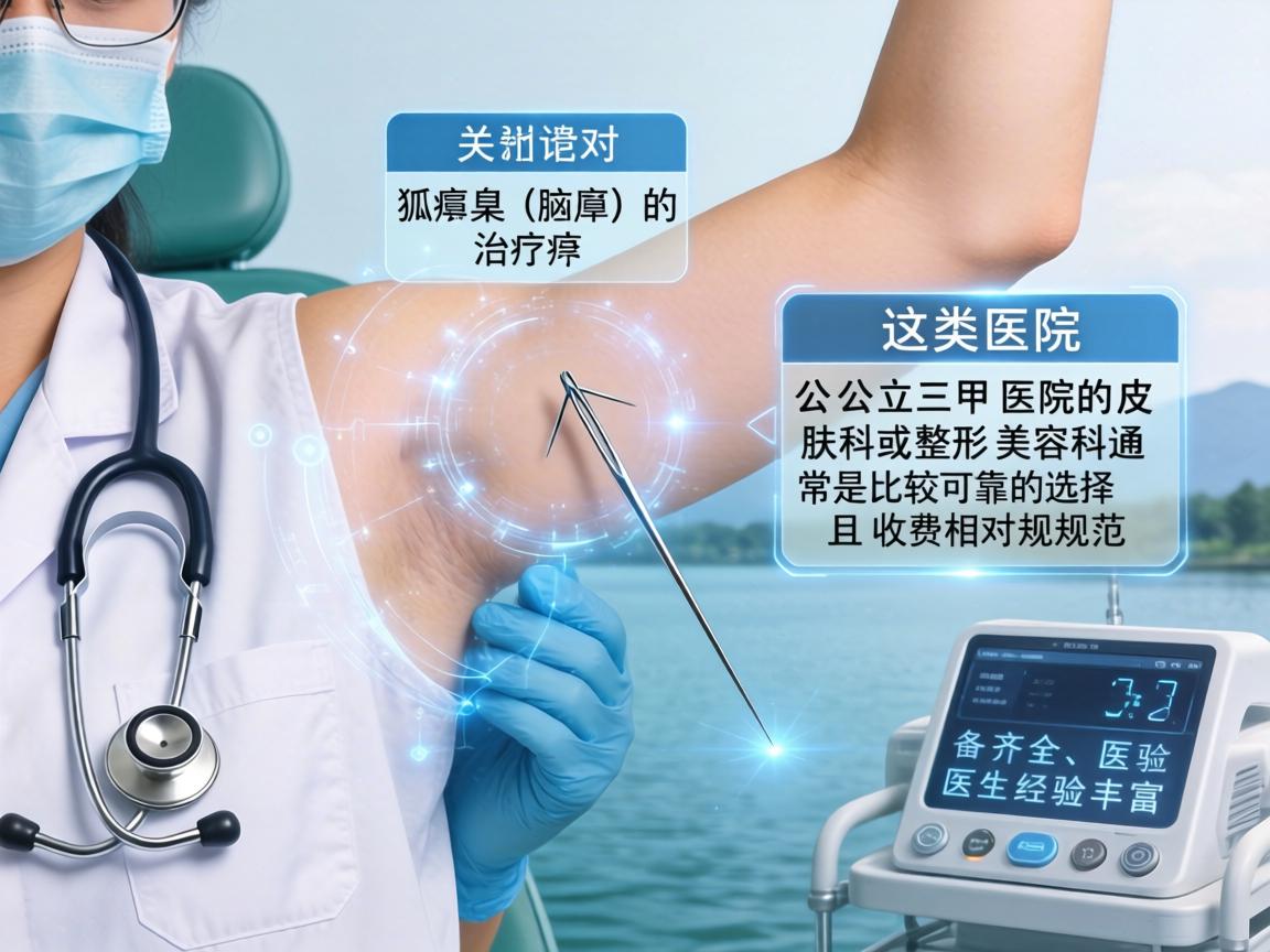 在湖州地区，针对狐臭（腋臭）的治疗，公立三甲医院的皮肤科或整形美容科通常是比较可靠的选择。这类医院设备齐全、医生经验丰富，且收费相对规范