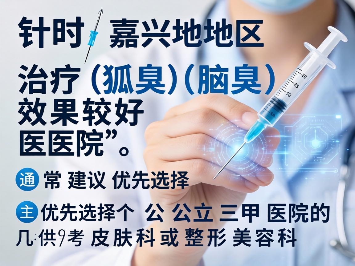 针对嘉兴地区治疗狐臭（腋臭）效果较好的医院，通常建议优先选择公立三甲医院的皮肤科或整形美容科。以下是几个主要选择及分析，供你参考