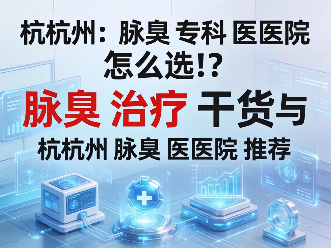 杭州腋臭专科医院怎么选？腋臭治疗干货与杭州腋臭医院推荐