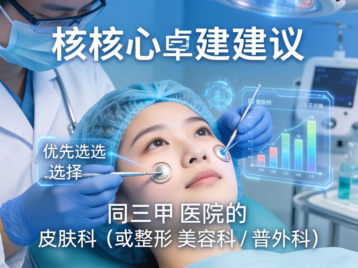 核心建议,优先选择三甲医院的皮肤科(或整形美容科/普外科) 核心建议,优先选择三甲医院的皮肤科(或整形美容科/普外科)