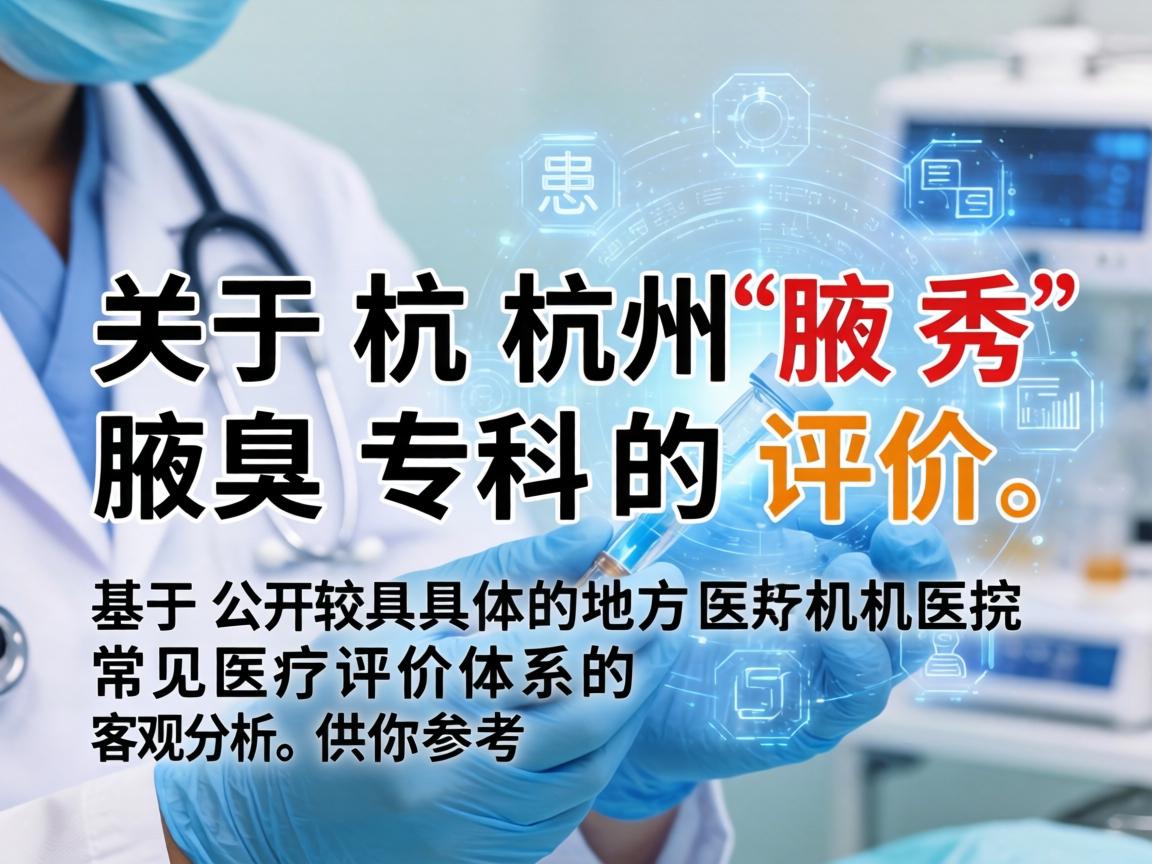 关于杭州腋秀腋臭专科的评价,这是一个比较具体的地方医疗机构。由于我无法实时获取最新、最全面的患者口碑或进行实地考察,以下信息是基于公开资料和常见医疗评价体系的客观分析,供你参考 关于杭州腋秀腋臭专科的评价,这是一个比较具体的地方医疗机构。由于我无法实时获取最新、最全面的患者口碑或进行实地考察,以下信息是基于公开资料和常见医疗评价体系的客观分析,供你参考