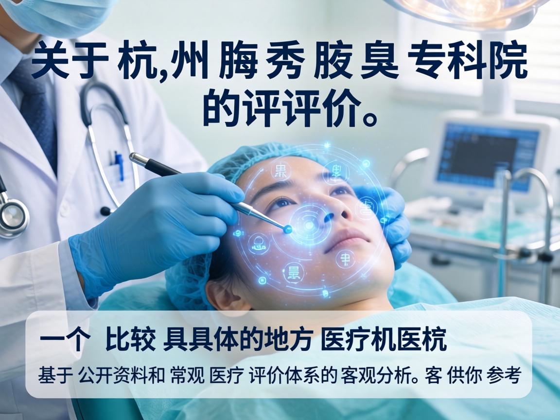 关于杭州腋秀腋臭专科的评价,这是一个比较具体的地方医疗机构。由于我无法实时获取最新、最全面的患者口碑或进行实地考察,以下信息是基于公开资料和常见医疗评价体系的客观分析,供你参考 关于杭州腋秀腋臭专科的评价,这是一个比较具体的地方医疗机构。由于我无法实时获取最新、最全面的患者口碑或进行实地考察,以下信息是基于公开资料和常见医疗评价体系的客观分析,供你参考