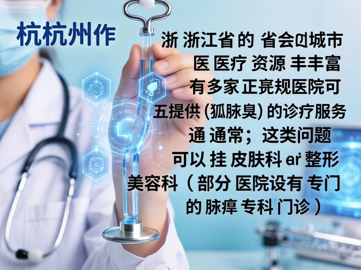 杭州作为浙江省的省会城市，医疗资源丰富，有多家正规医院可以提供狐臭（腋臭）的诊疗服务。通常，这类问题可以挂皮肤科或整形美容科（部分医院设有专门的腋臭专科门诊）
