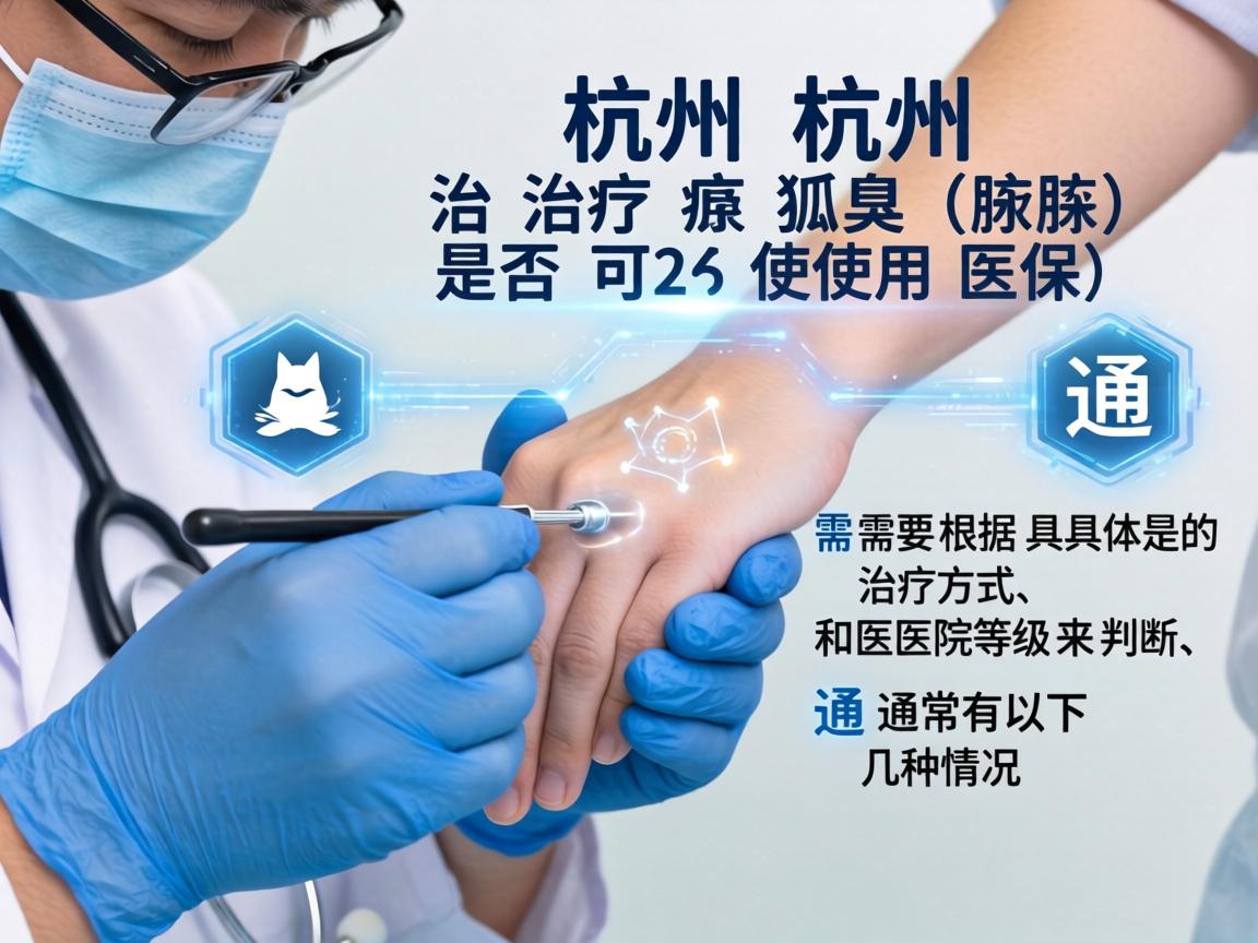 在杭州，治疗狐臭（腋臭）是否可以使用医保，需要根据具体的治疗方式和医院等级来判断，通常有以下几种情况