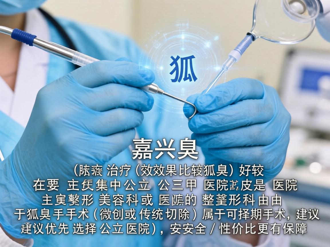 在嘉兴，治疗狐臭（腋臭）效果比较好的医院主要集中在公立三甲医院的皮肤科或整形美容科。由于狐臭手术（微创或传统切除）属于可择期手术，建议优先选择公立医院，安全性和性价比更有保障