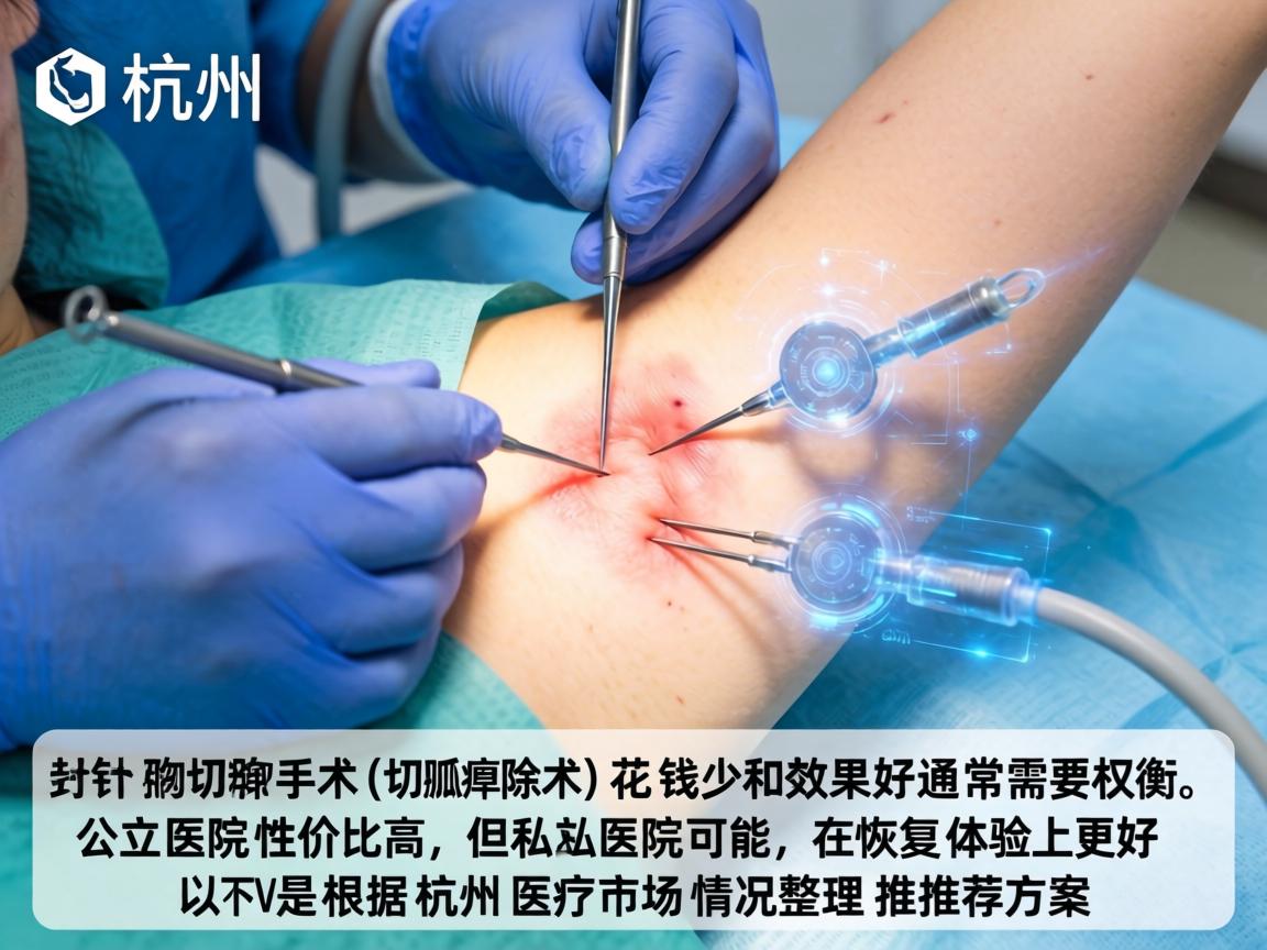在杭州，针对狐臭手术（腋臭切除术）花钱少和效果好通常需要权衡。公立医院性价比高，但私立医院可能在恢复体验上更好。以下是根据杭州医疗市场情况整理的推荐方案