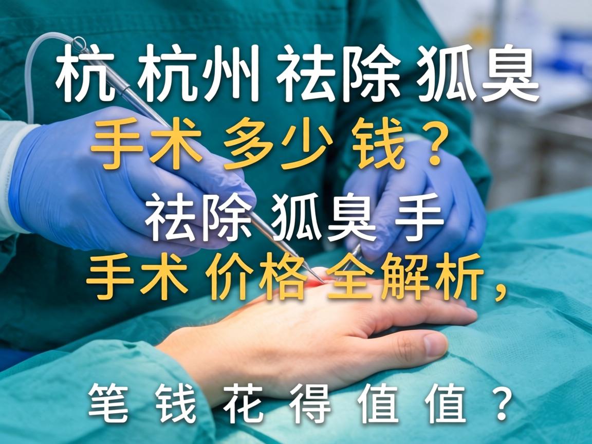 杭州祛除狐臭手术多少钱?祛除狐臭手术价格全解析,这笔钱花得值不值? 杭州祛除狐臭手术多少钱?祛除狐臭手术价格全解析,这笔钱花得值不值?
